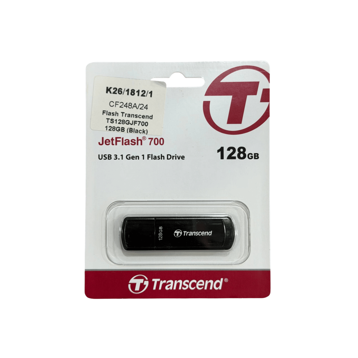 USB-флешка Transcend JetFlash 700 128GB (TS128GJF700) / Black