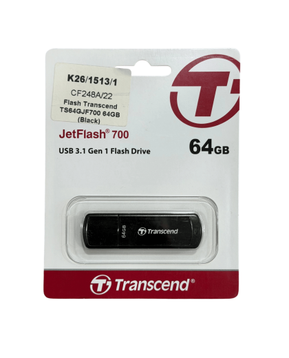 USB-флешка Transcend JetFlash 700 (TS64GJF700) 64GB / Black