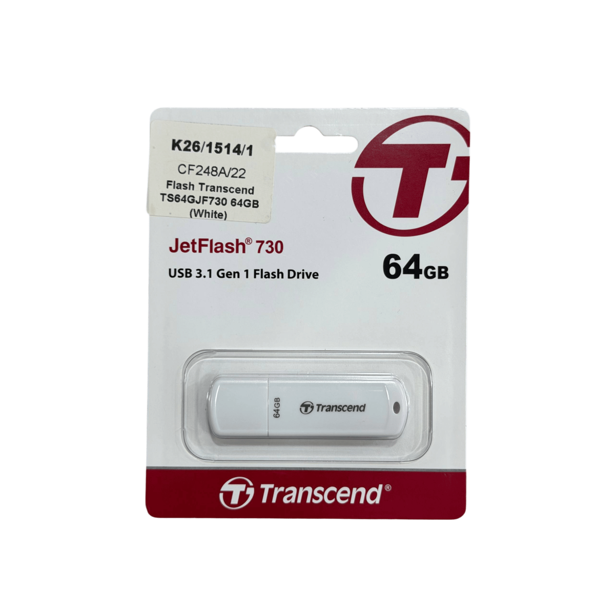 USB-флешка Transcend JetFlash 730 (TS64GJF730) 64GB / White