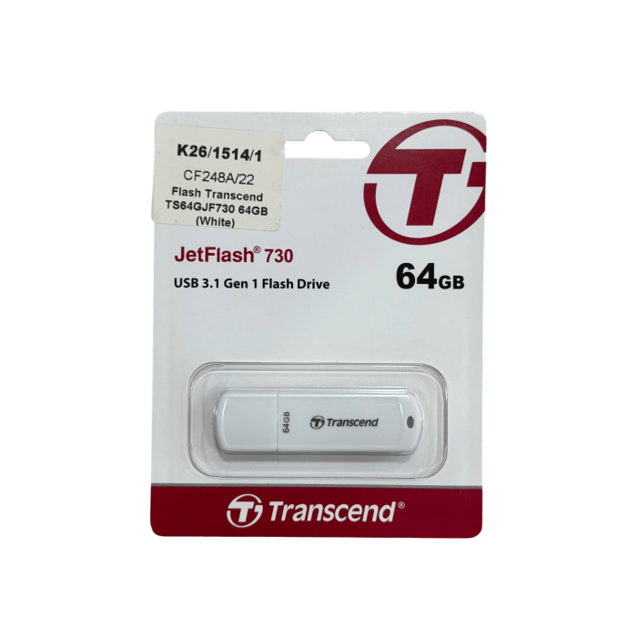USB-флешка Transcend JetFlash 730 (TS64GJF730) 64GB / White