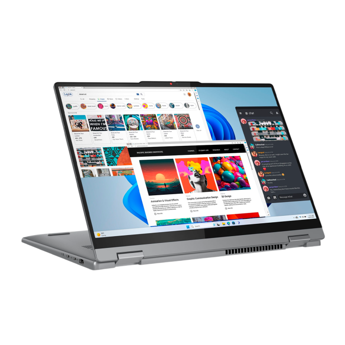 Ноутбук Lenovo IdeaPad 5 2-in-1 16IRU9 (83DU004VUS) (Intel Core 5-120U/ DDR5 16GB/ SSD 512GB/ 16,0 WUXGA TS, x360/ Grey)