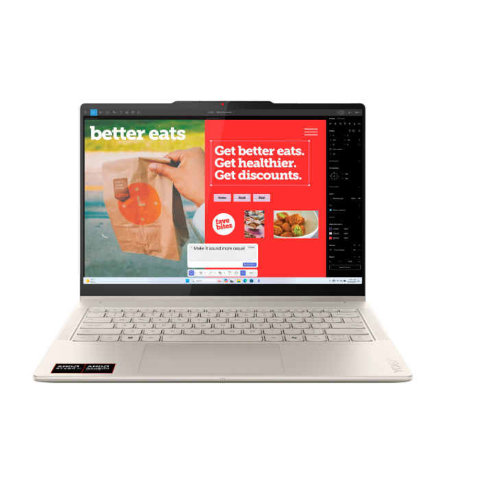 Ноутбук Lenovo Yoga Slim 7 14AKP10 (AMD Ryzen AI 7-350/ 32GB/ 512GB/14" 2.8K OLED)