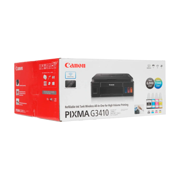 МФУ Canon Pixma G3410 / A4 цветной струйный Ink MFP (3-в-1) Printer Scanner Copier Wi-Fi