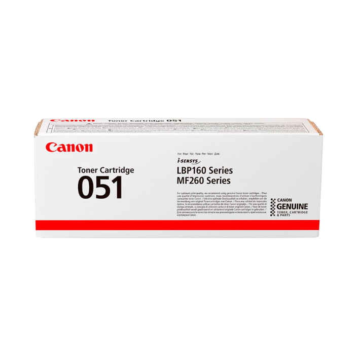 Картридж Canon CRG 051 Black для устройств серий MF264dw, MF267dw, MF269dw, LBP162dw