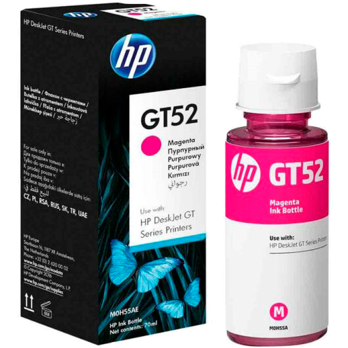 Чернила HP GT52 (Magenta) для струйных принтеров HP InkTank / SmartTank