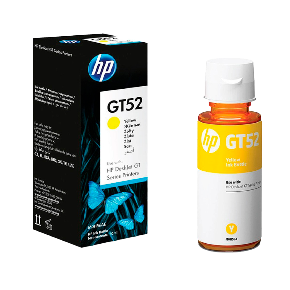 Чернила HP GT52 (Yellow) для струйных принтеров HP InkTank / SmartTank