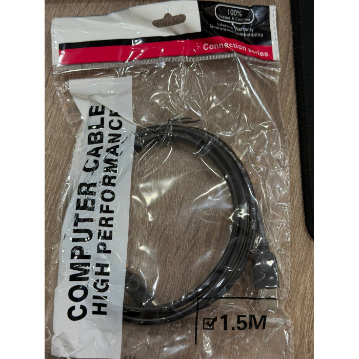 3 Кабель USB для принтера (1.5м) / Black