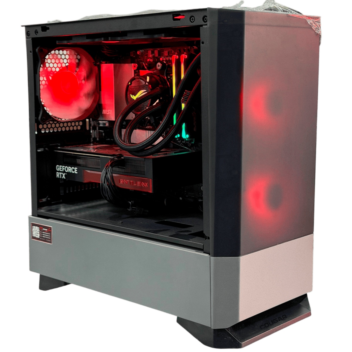 Компьютер Cougar MG140 RGB (MSI PRO B850M/ RYZEN 5 7600X/ DDR5 32GB/ SSD 512GB/ Water ASUS ROG LS 240 RGB/ Colorful RTX5060TI 16GB GDDR7/ 750W)
