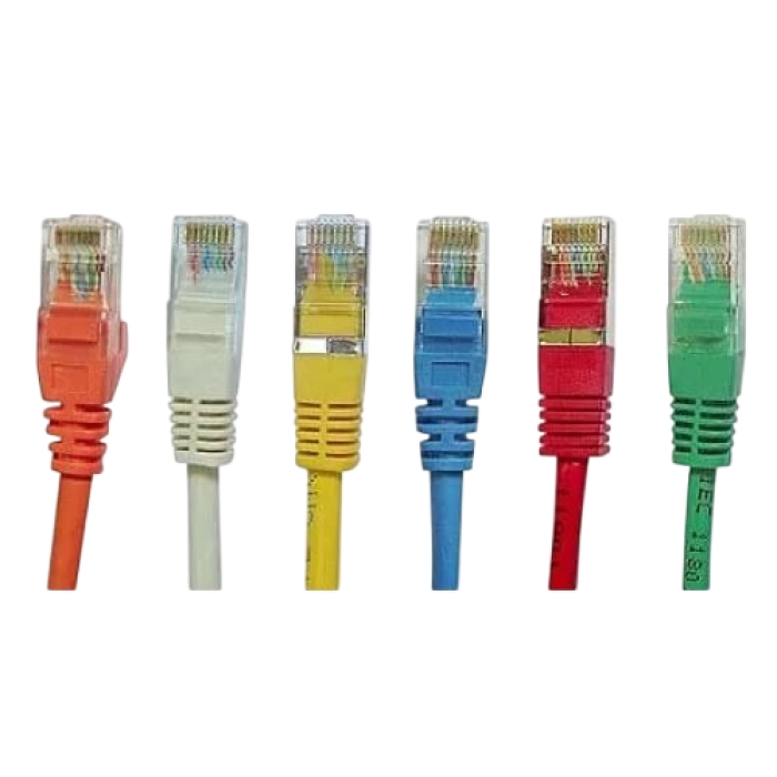 3 Патч-корд Lansan UTP Cat5e (1м) Белый/ Жёлтый/ Красный/ Синий