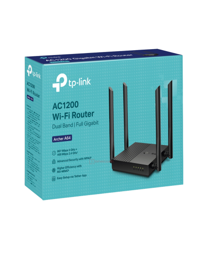 TP-Link Archer A64 / AC1200 Двухдиапазонный гигабитный роутер Wi-Fi
