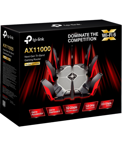 TP-Link Archer AX11000 / AX11000 Игровой трехдиапазонный маршрутизатор Wi‑Fi 6