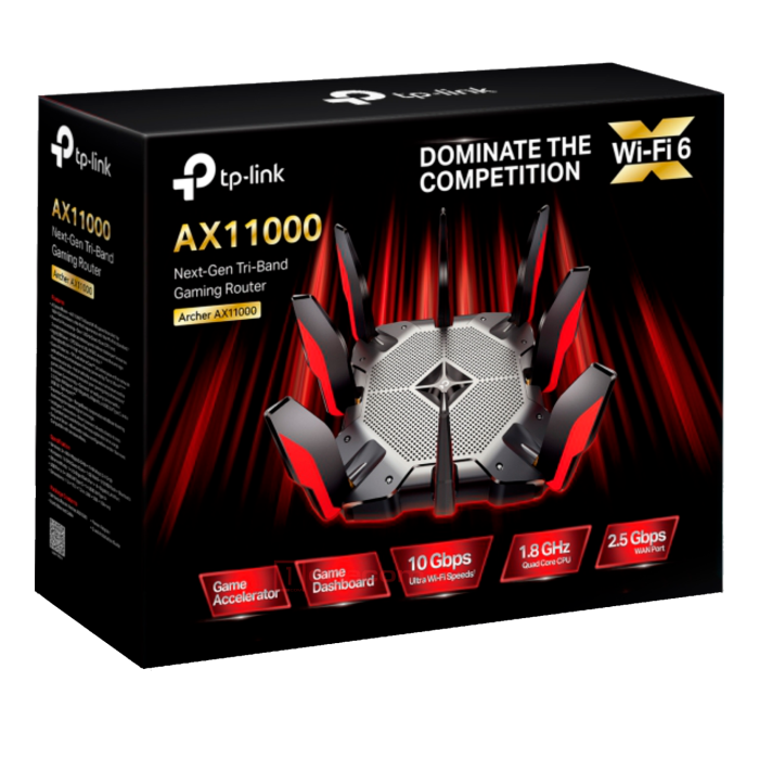 TP-Link Archer AX11000 / AX11000 Игровой трехдиапазонный маршрутизатор Wi‑Fi 6
