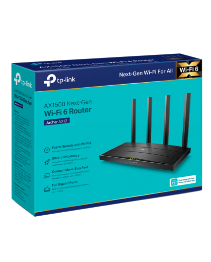 TP-Link Archer AX12 / AX1500 Беспроводной двухдиапазонный маршрутизатор Wi-Fi 6