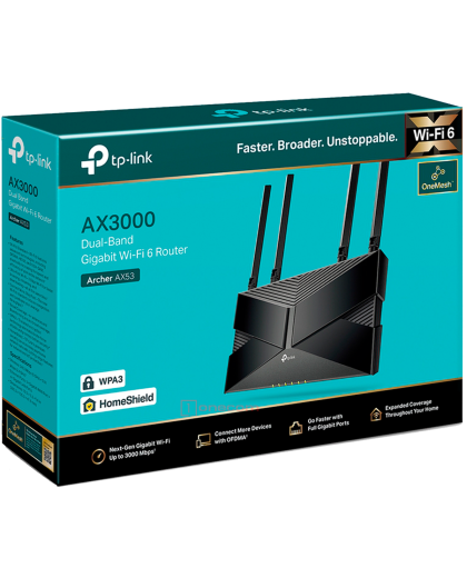 TP-Link Archer AX53 / AX3000 Беспроводной двухдиапазонный маршрутизатор Wi-Fi 6