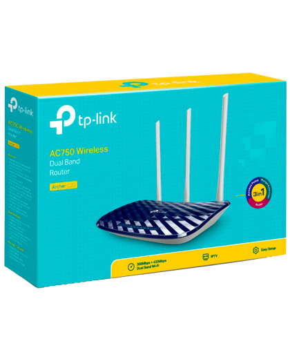 TP-Link Archer C20 / AC750 Беспроводной двухдиапазонный маршрутизатор
