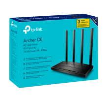 TP-Link Archer C6 / AC1200 Беспроводной двухдиапазонный гигабитный MU-MIMO маршрутизатор