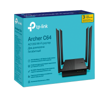 TP-link Archer C64 / AC1200 Беспроводной двухдиапазонный гигабиный MU-MIMO маршрутизатор