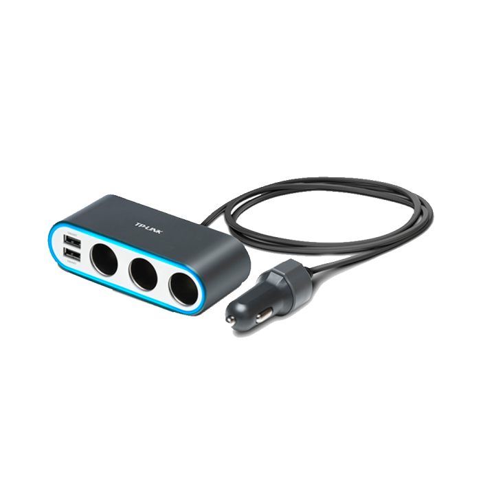 TP-Link CP250 / 3-портовый адаптер питания для прикуривателя с 2-портовым USB-зарядным устройством