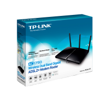 TP-Link Archer D7 / AC1750 Двухдиапазонный беспроводной гигабитный маршрутизатор со встроенным модемом ADSL2+
