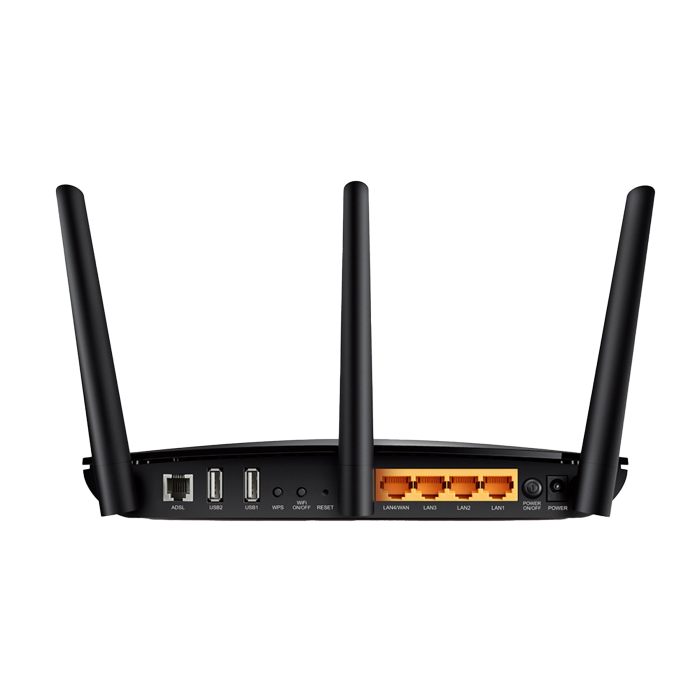 TP-Link Archer D7 / AC1750 Двухдиапазонный беспроводной гигабитный маршрутизатор со встроенным модемом ADSL2+