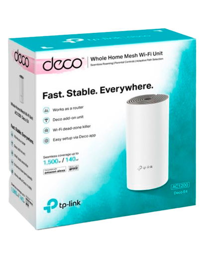 TP-Link Deco E4 (1-Pack) / AC1200 Mesh-система Wi-Fi 5