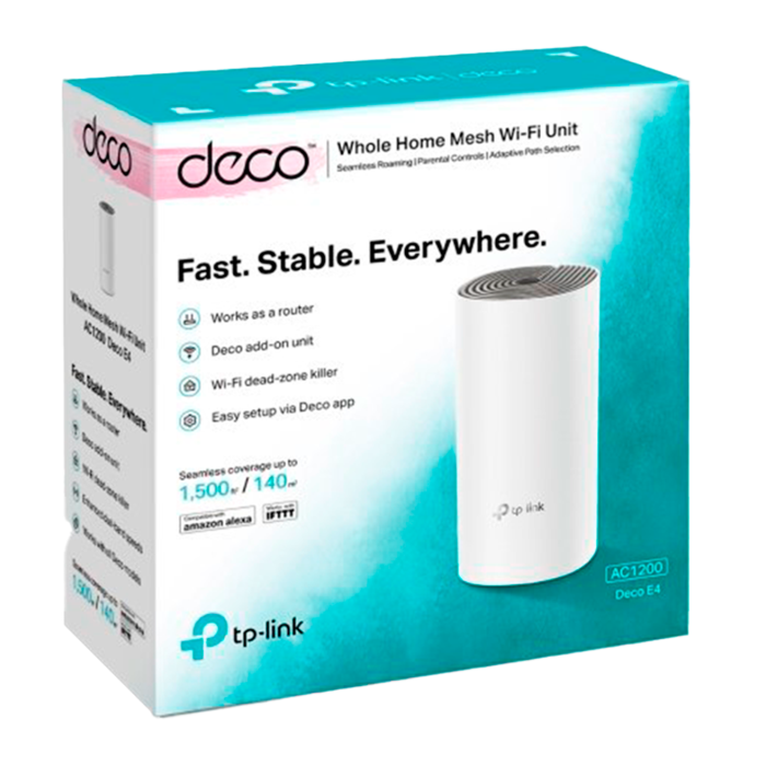 TP-Link Deco E4 (1-Pack) / AC1200 Mesh-система Wi-Fi 5