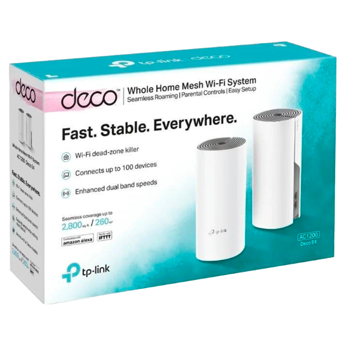 TP-Link Deco E4 (2-Pack) / AC1200 Mesh-система Wi-Fi 5