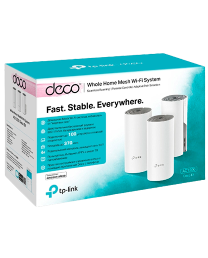 TP-Link Deco E4 (3-Pack) / AC1200 Mesh-система Wi-Fi 5