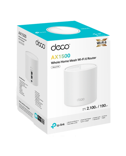 TP-Link Deco X10 (1-Pack) / AX1500 Mesh-система Wi-Fi 6