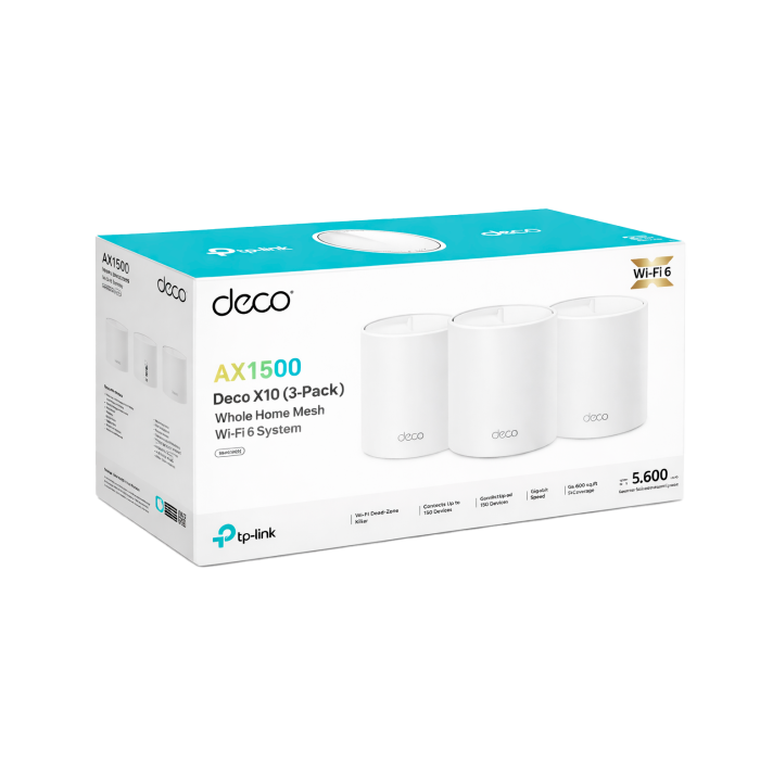 TP-Link Deco X10 (3-Pack) / AX1500 Mesh-система Wi-Fi 6