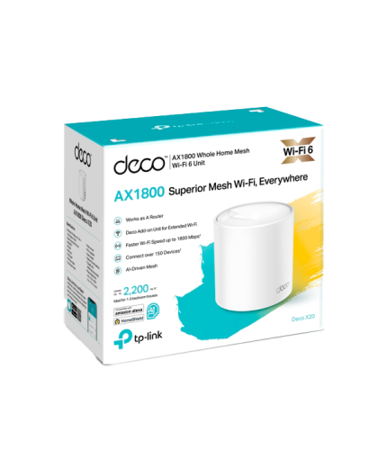 TP-Link Deco X20 (1-Pack) / AX1800 Mesh-система Wi-Fi 6