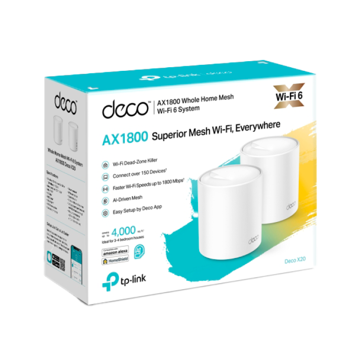 TP-Link Deco X20 (2-Pack) / AX1800 Mesh-система Wi-Fi 6