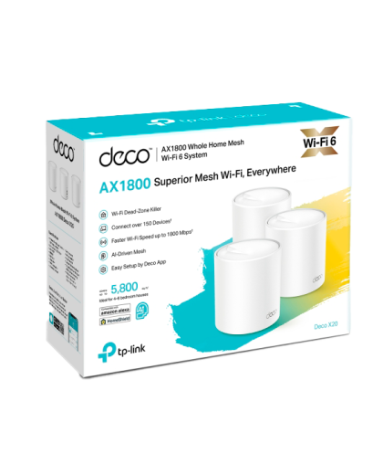TP-Link Deco X20 (3-Pack) / AX1800 Mesh-система Wi-Fi 6