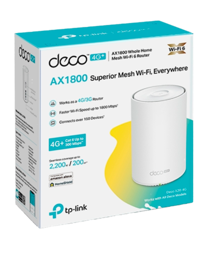 TP-Link Deco X20-4G (1-Pack) / AX1800 Mesh-система Wi-Fi 6 с поддержкой 4G+ LTE
