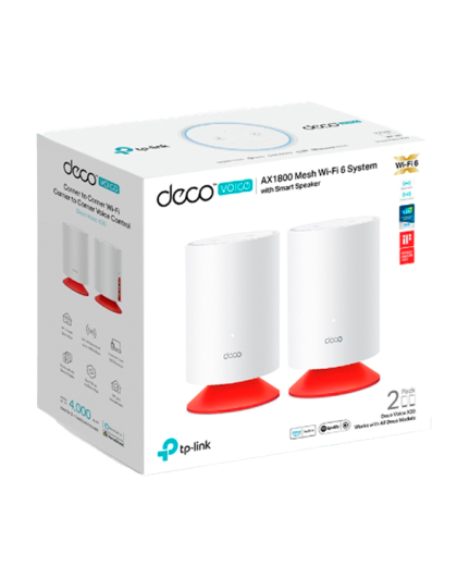 TP-Link Deco X20 Voice (2-Pack) / AX1800 Mesh-система Wi-Fi 6 со встроенной интеллектуальной колонкой