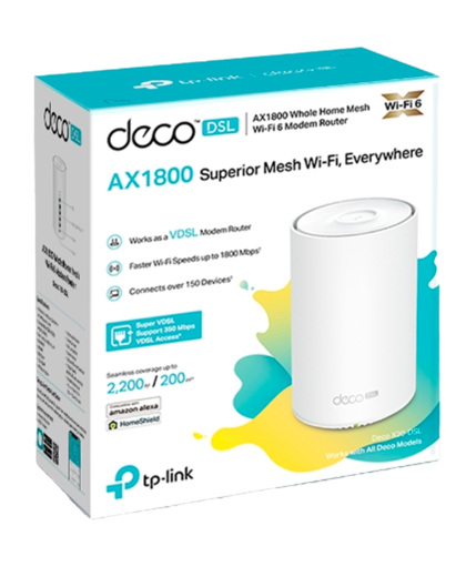 TP-Link Deco X20-DSL (1-Pack) / AX1800 Mesh-система Wi-Fi 6 с VDSL-модемом