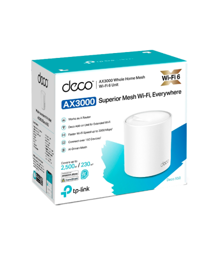 TP-Link Deco X50 (1-Pack) / AX3000 Mesh-система Wi-Fi 6