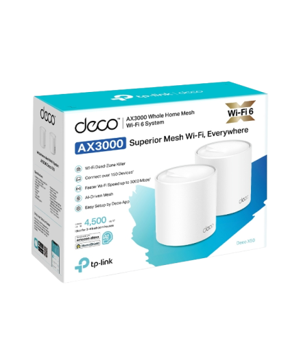 TP-Link Deco X50 (2-Pack) / AX3000 Mesh-система Wi-Fi 6