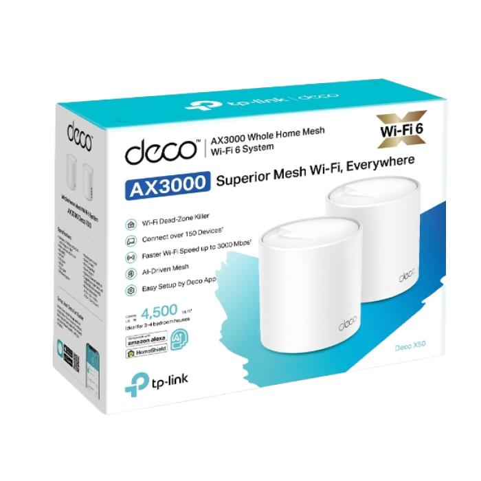 TP-Link Deco X50 (2-Pack) / AX3000 Mesh-система Wi-Fi 6