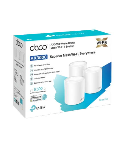 TP-Link Deco X50 (3-Pack) / AX3000 Mesh-система Wi-Fi 6