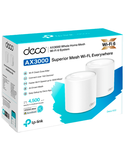 TP-Link Deco X50 Pro (2-Pack) / AX3000 Mesh-система Wi-Fi 6
