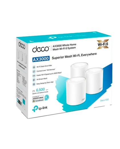 TP-Link Deco X50 Pro (3-Pack) / AX3000 Mesh-система Wi-Fi 6