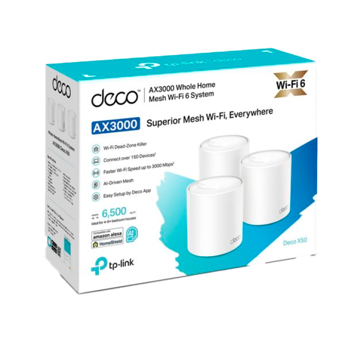 TP-Link Deco X50 Pro (3-Pack) / AX3000 Mesh-система Wi-Fi 6