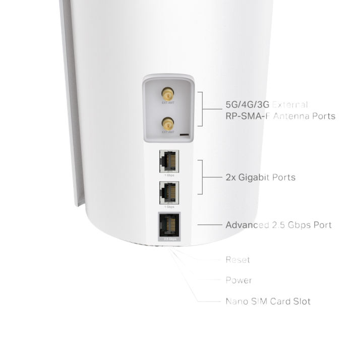 TP-Link Deco X50-5G (1-pack) / AX3000 Mesh-система Wi-Fi 6 с 5G модемом