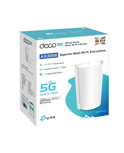 TP-Link Deco X50-5G (1-pack) / AX3000 Mesh-система Wi-Fi 6 с 5G модемом