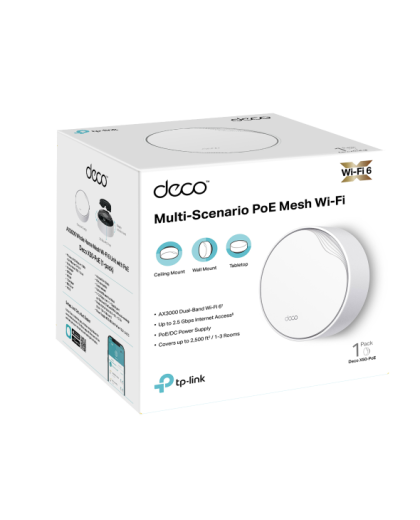 TP-Link Deco X50-PoE (1-Pack) / AX3000 Mesh-система Wi-Fi 6 с поддержкой PoE