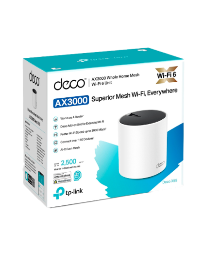 TP-Link Deco X55 (1-Pack) / AX3000 Mesh-система Wi-Fi 6