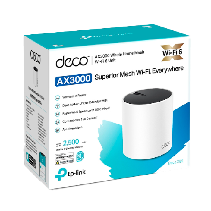 TP-Link Deco X55 (1-Pack) / AX3000 Mesh-система Wi-Fi 6