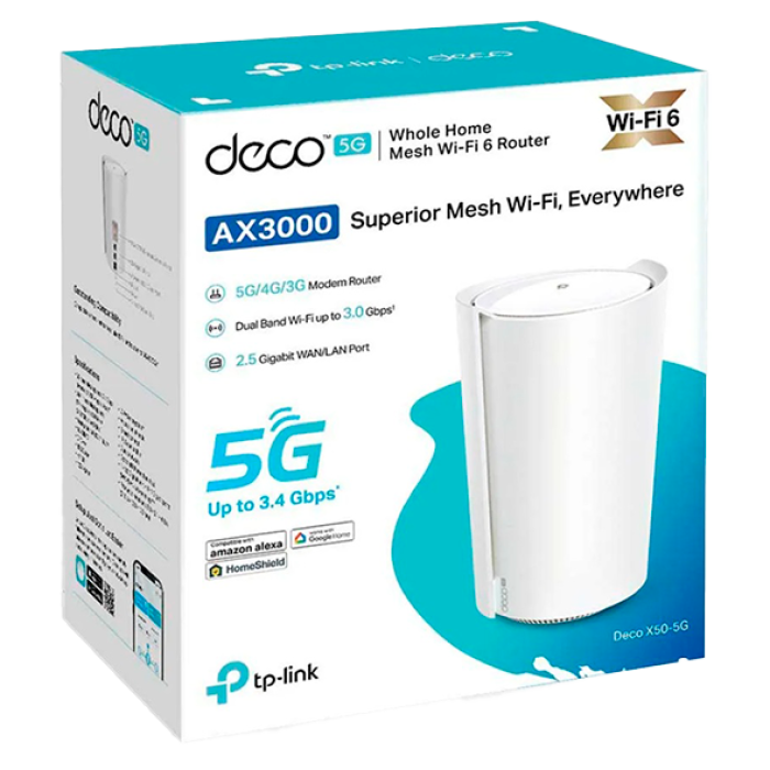 TP-Link Deco X80-5G (1-Pack) / AX6000 Mesh-система Wi-Fi 6 с 5G модемом