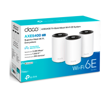TP-Link Deco XE75 Pro (3-Pack) / AXE5400 Трехдиапазонная Mesh-система Wi-Fi 6E